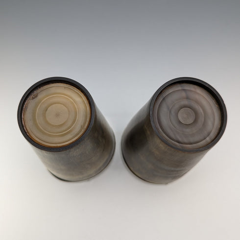 約 1900 年英國古董喇叭燒杯杯一對